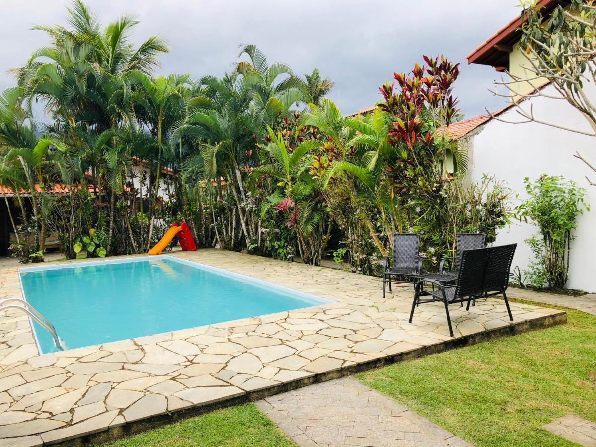 Casa De Praia Estilosa Com Piscina No Condominio-Litoral Norte Bertioga Ngoại thất bức ảnh