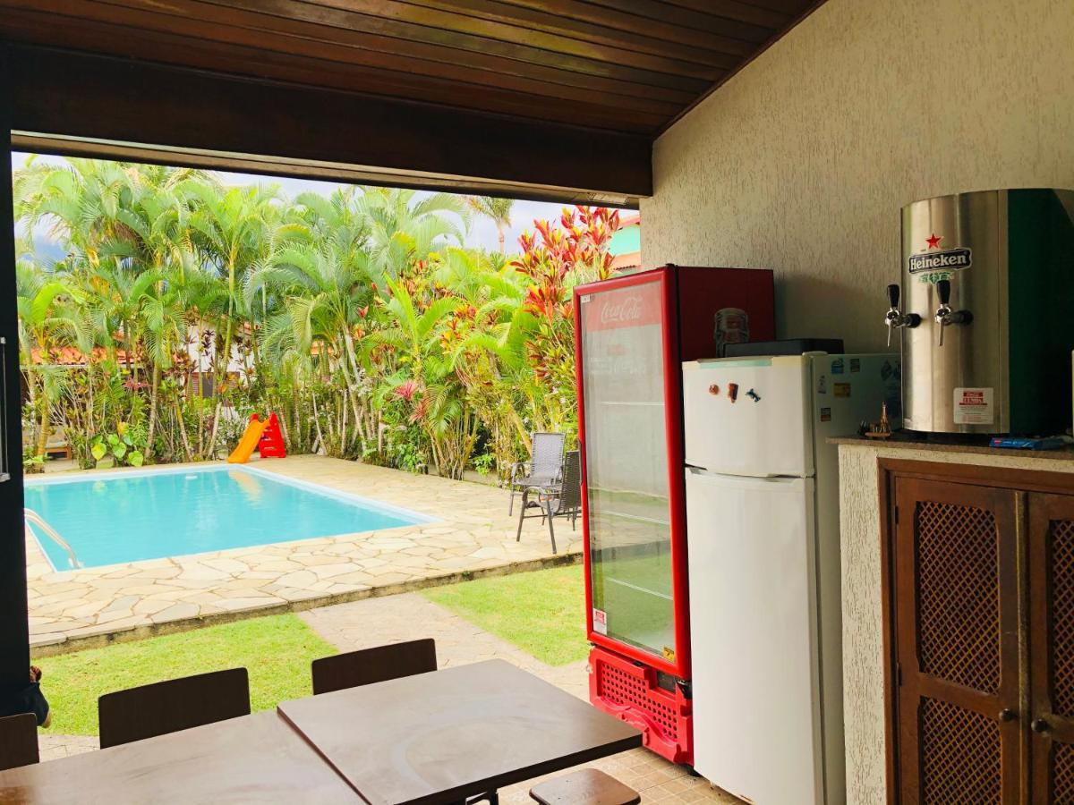 Casa De Praia Estilosa Com Piscina No Condominio-Litoral Norte Bertioga Ngoại thất bức ảnh