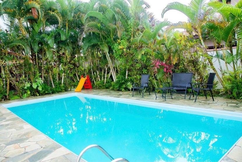 Casa De Praia Estilosa Com Piscina No Condominio-Litoral Norte Bertioga Ngoại thất bức ảnh